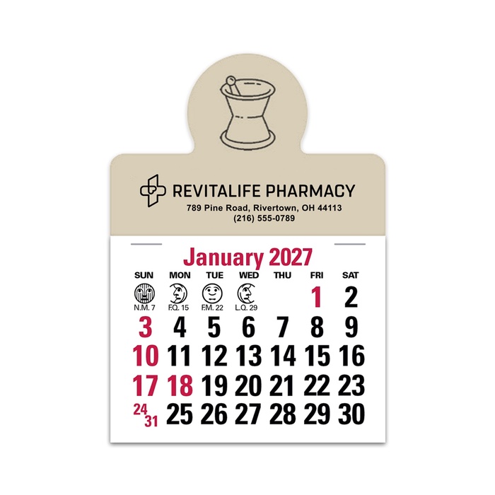 2-Color Stick Up Grid, English (14-Month) Mortar & Pestle - 2027