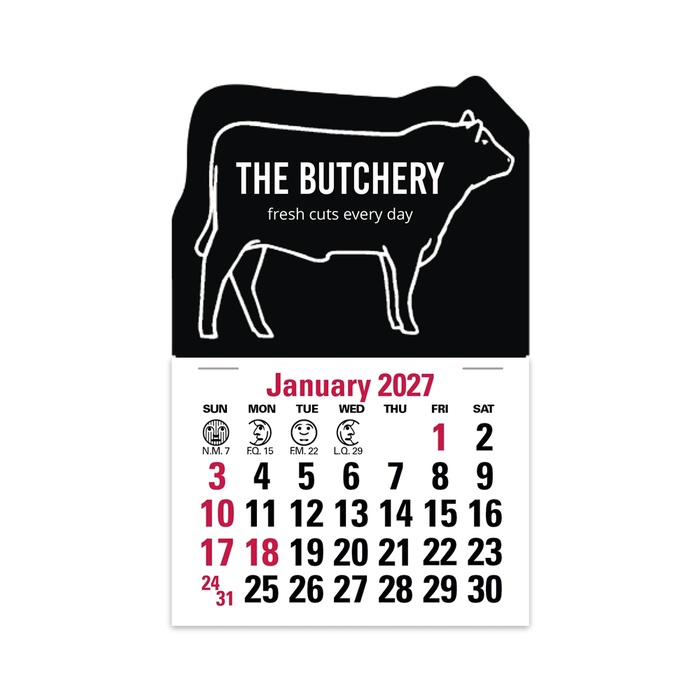 2-Color Stick Up Grid, English (14-Month) Bull - 2027