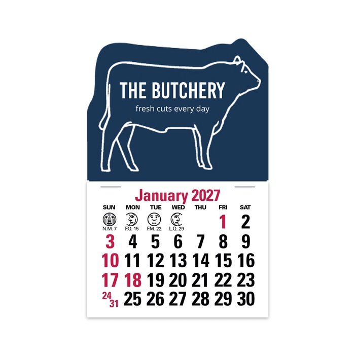 2-Color Stick Up Grid, English (14-Month) Bull - 2027