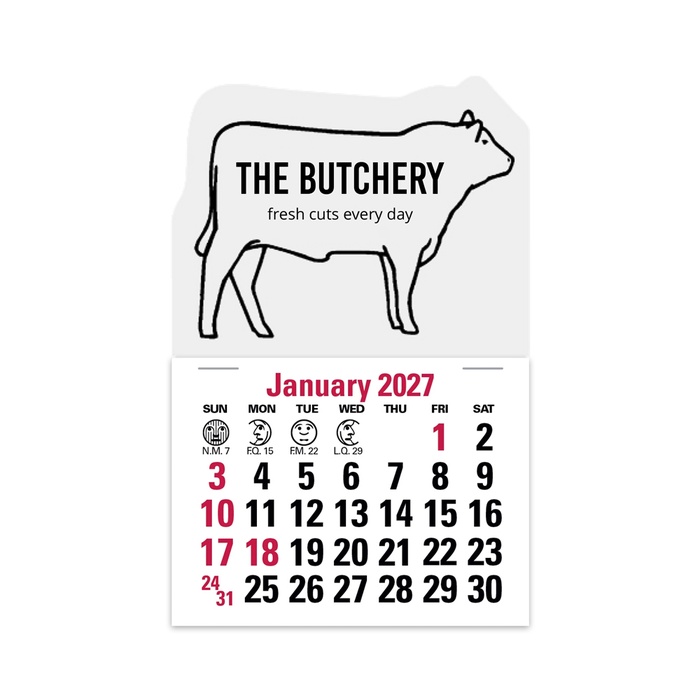 2-Color Stick Up Grid, English (14-Month) Bull - 2027