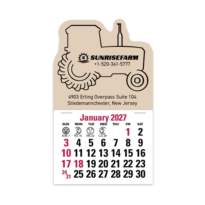 2-Color Stick Up Grid, English (14-Month) Tractor - 2027