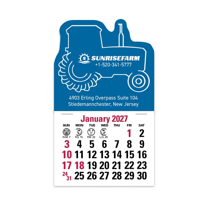 2-Color Stick Up Grid, English (14-Month) Tractor - 2027