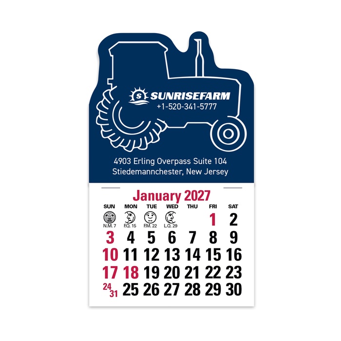 2-Color Stick Up Grid, English (14-Month) Tractor - 2027