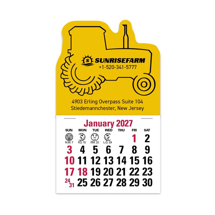 2-Color Stick Up Grid, English (14-Month) Tractor - 2027