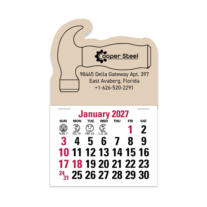 2-Color Stick Up Grid, English (14-Month) Hammer - 2027