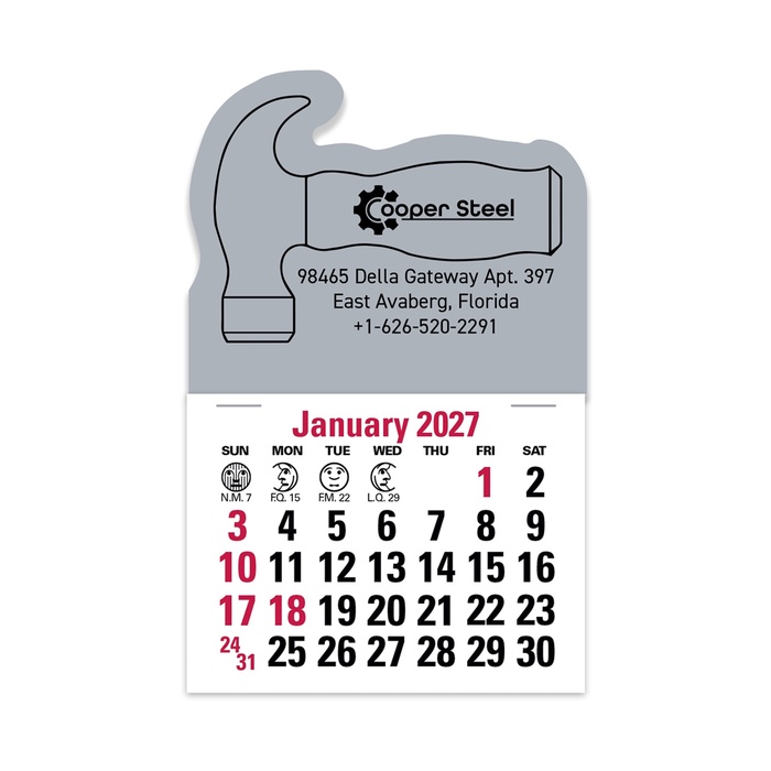 2-Color Stick Up Grid, English (14-Month) Hammer - 2027