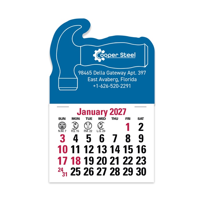 2-Color Stick Up Grid, English (14-Month) Hammer - 2027