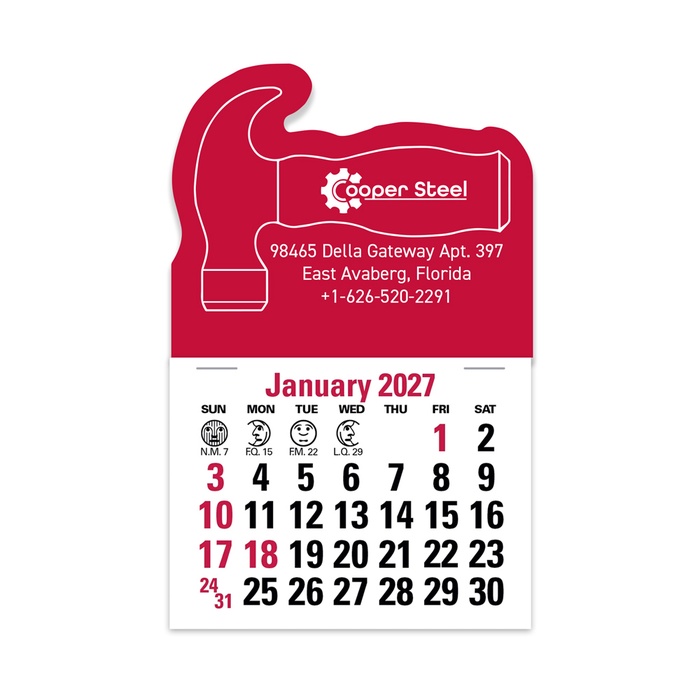 2-Color Stick Up Grid, English (14-Month) Hammer - 2027