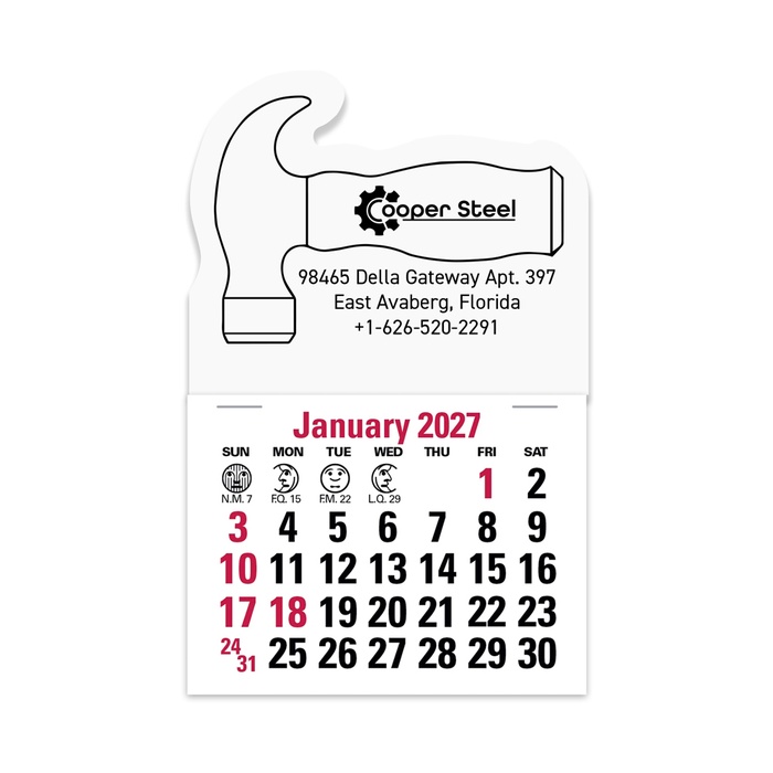 2-Color Stick Up Grid, English (14-Month) Hammer - 2027