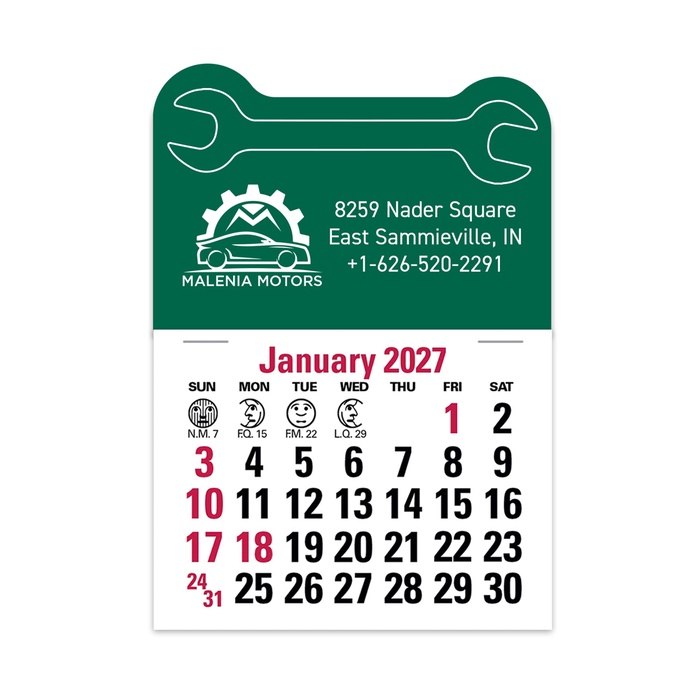 2-Color Stick Up Grid, English (14-Month) Wrench - 2027