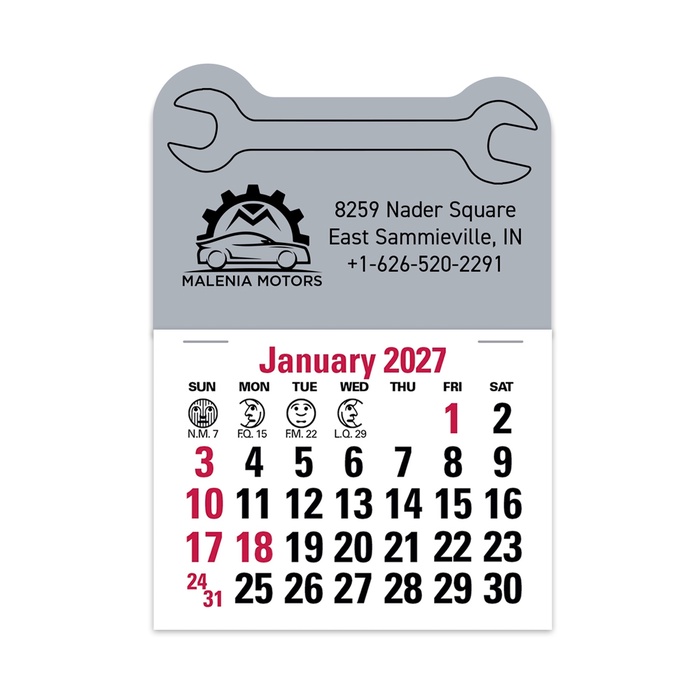 2-Color Stick Up Grid, English (14-Month) Wrench - 2027