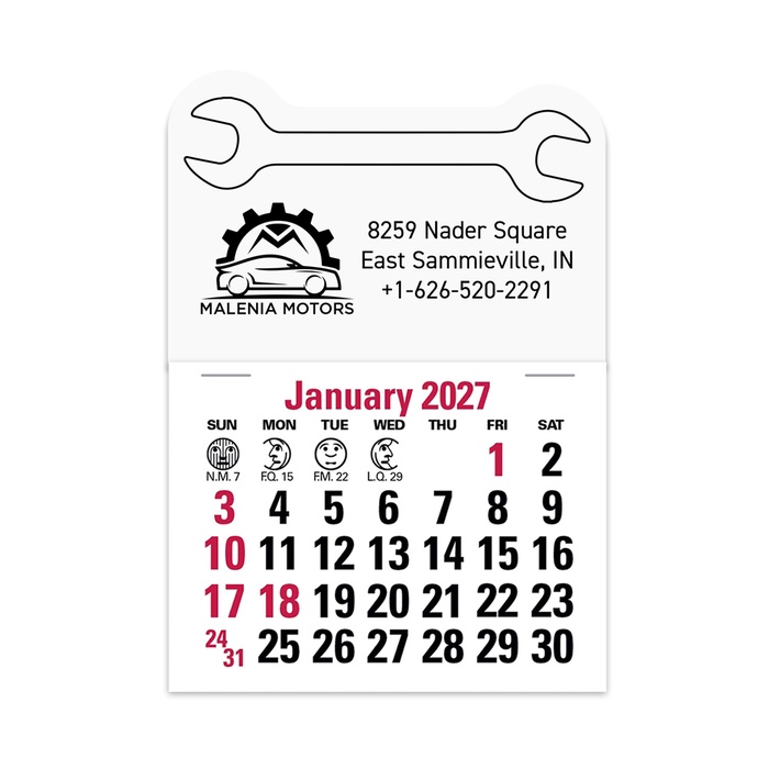 2-Color Stick Up Grid, English (14-Month) Wrench - 2027