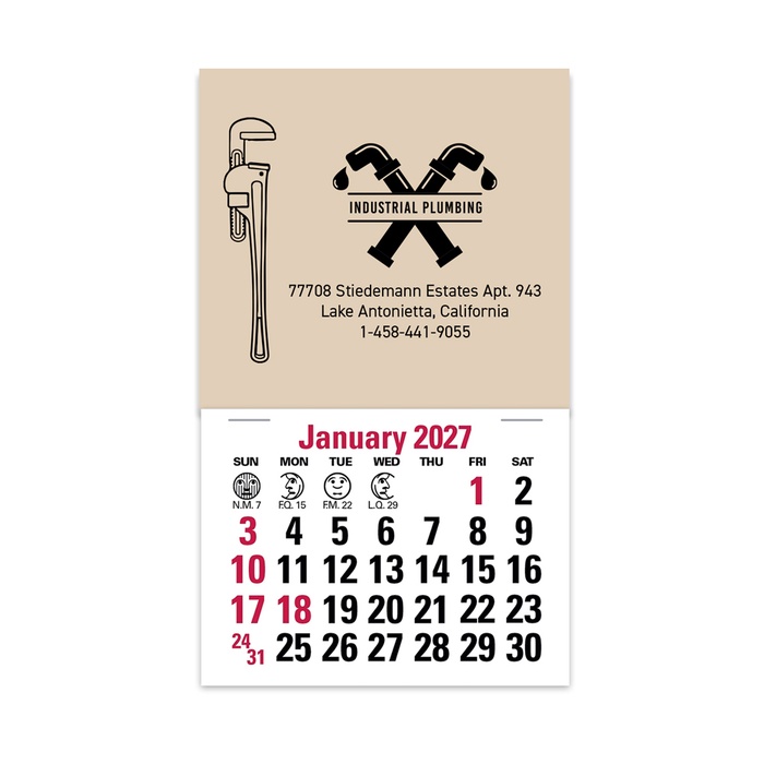 2-Color Stick Up Grid, English (14-Month) Pipe Wrench - 2027