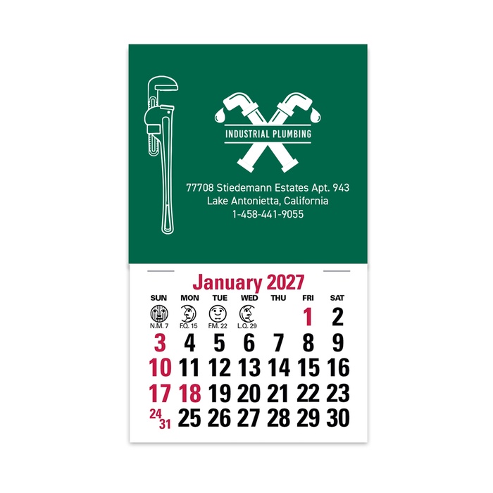 2-Color Stick Up Grid, English (14-Month) Pipe Wrench - 2027