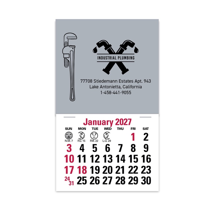 2-Color Stick Up Grid, English (14-Month) Pipe Wrench - 2027