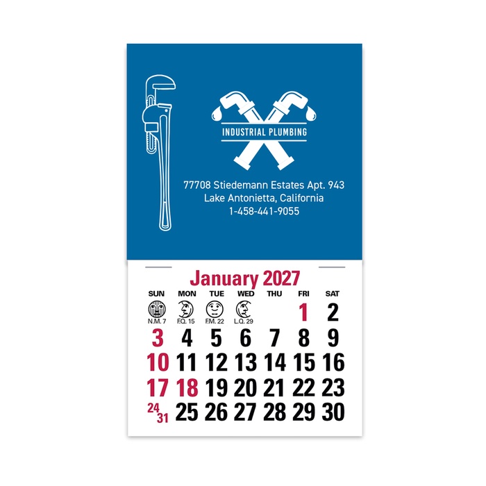 2-Color Stick Up Grid, English (14-Month) Pipe Wrench - 2027