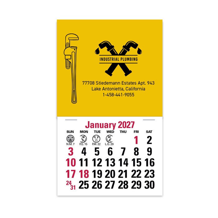 2-Color Stick Up Grid, English (14-Month) Pipe Wrench - 2027