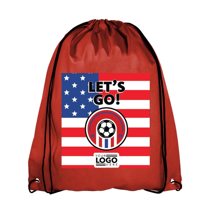 Soccer Drawstring Backpack - Full Color