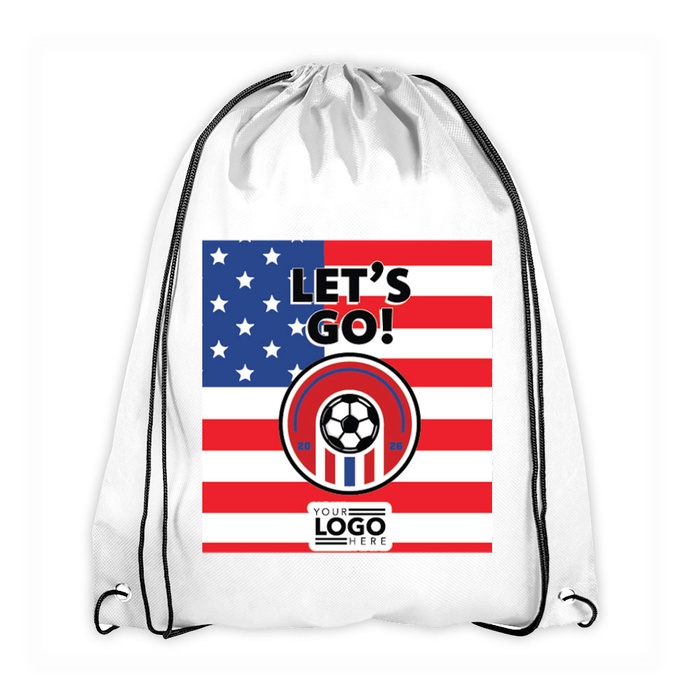 Soccer Drawstring Backpack - Full Color