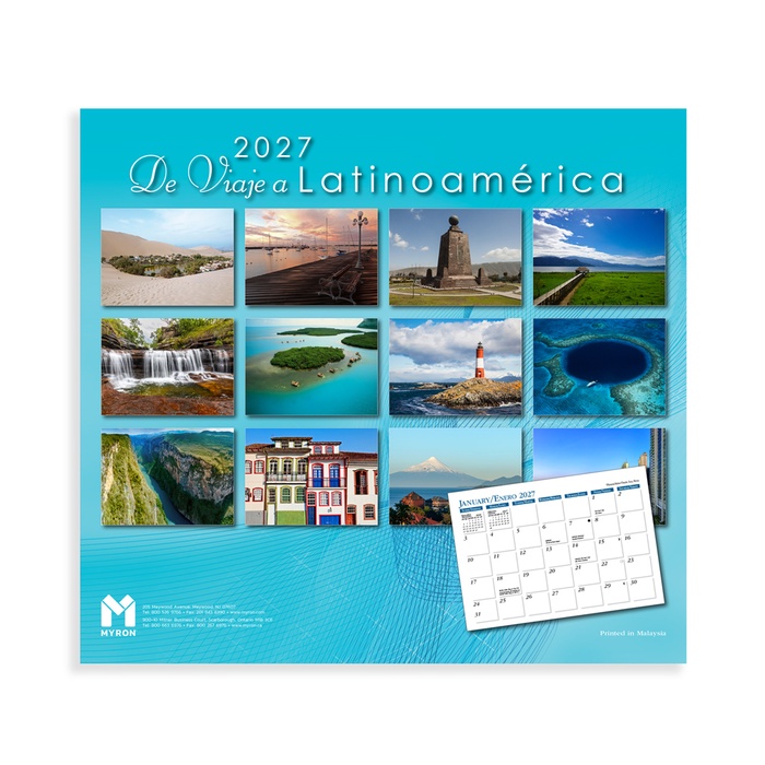 "Viaje a Latino America" Promotional Wall Calendar - 2027
