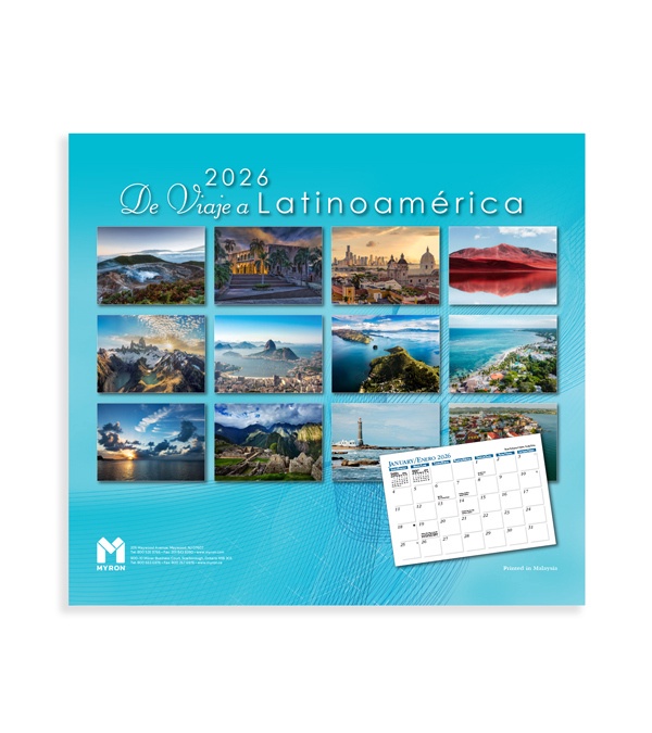 "Viaje a Latino America" Promotional Wall Calendar 2026