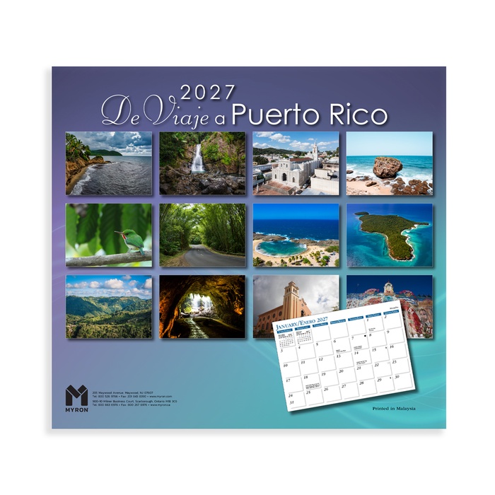 "De Viaje a Puerto Rico" Wall Calendar - 2027