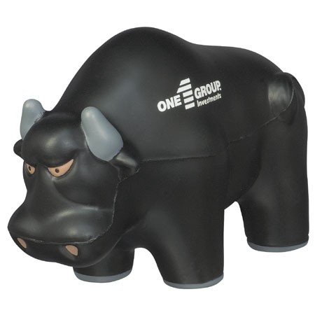 Custom Wall Street Bull Stress Balls