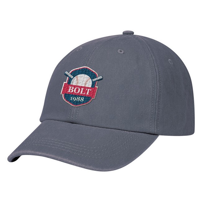 Washed Cotton Dad Cap with Logo Imprint