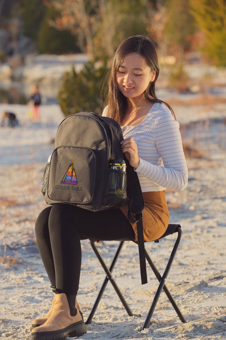 Fieldcrest Cooler Backpack with Folding Stool