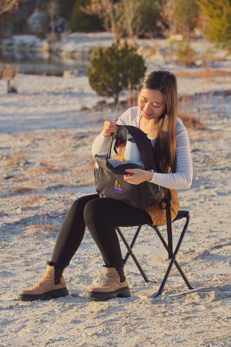 Fieldcrest Cooler Backpack with Folding Stool