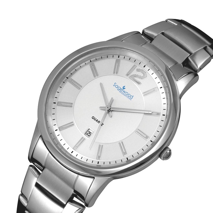 Men's Silver Stainless Steel Watch - The Executive Steel Timepiece
