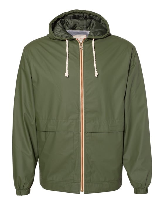 Weatherproof Unisex Vintage Hooded Rain Jacket