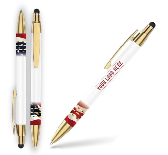 Stars & Stripes Celena Stylus Pen-Full Color