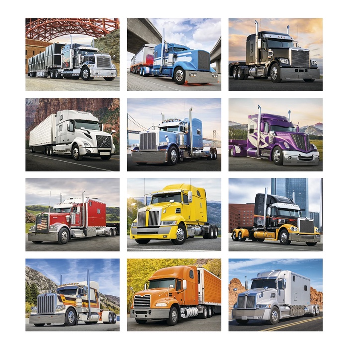 18-Wheeler Custom Wall Calendar - 2027