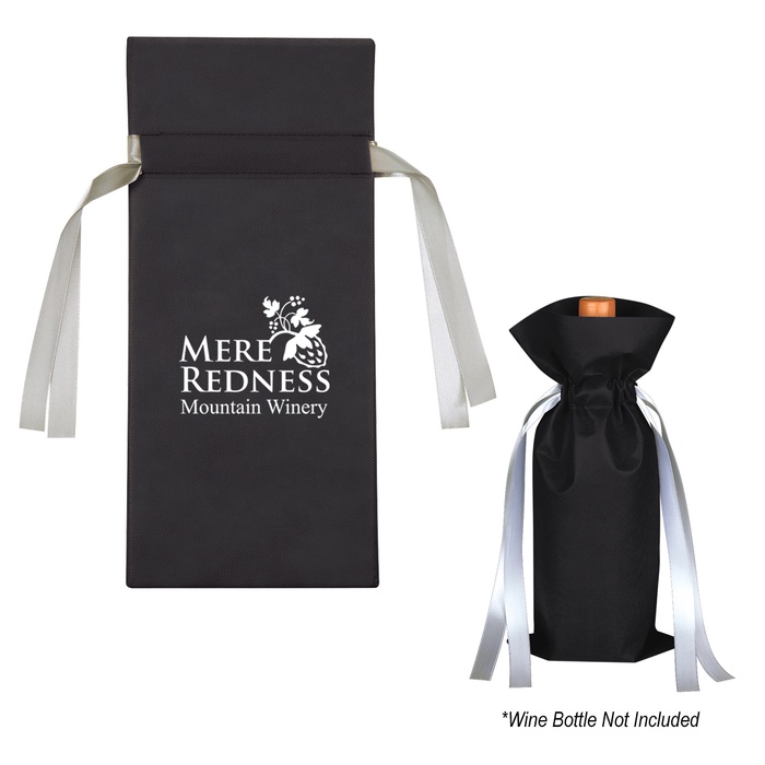 Promotional Wine Bottle Non-Woven Custom Gift Bags