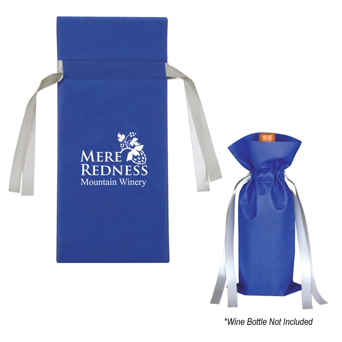 Promotional Wine Bottle Non-Woven Custom Gift Bags