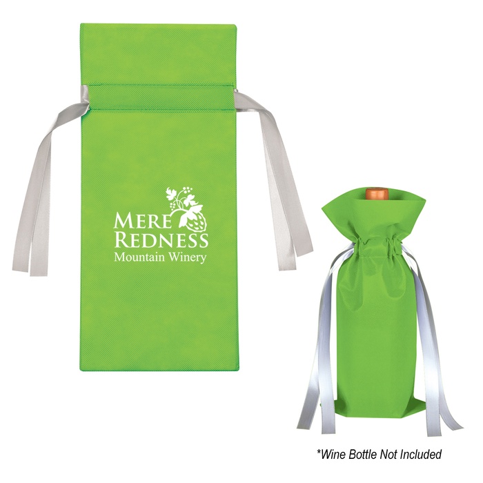 Promotional Wine Bottle Non-Woven Custom Gift Bags