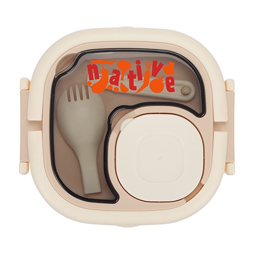 Gourmet Microwaveable Lunch Box with Utensils