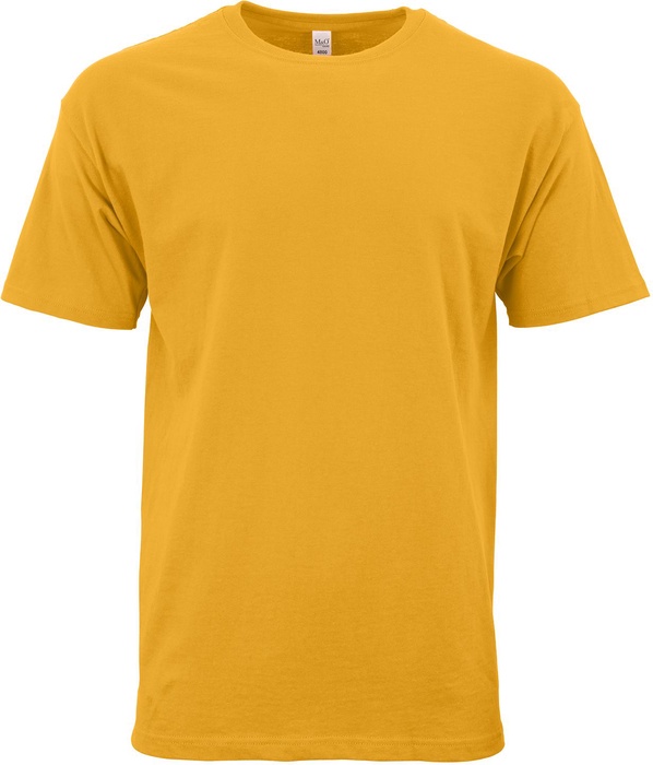 M&O Unisex Gold Soft T-Shirt 100% Cotton Screened