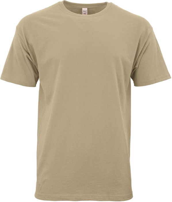 M&O Unisex Gold Soft T-Shirt 100% Cotton Screened