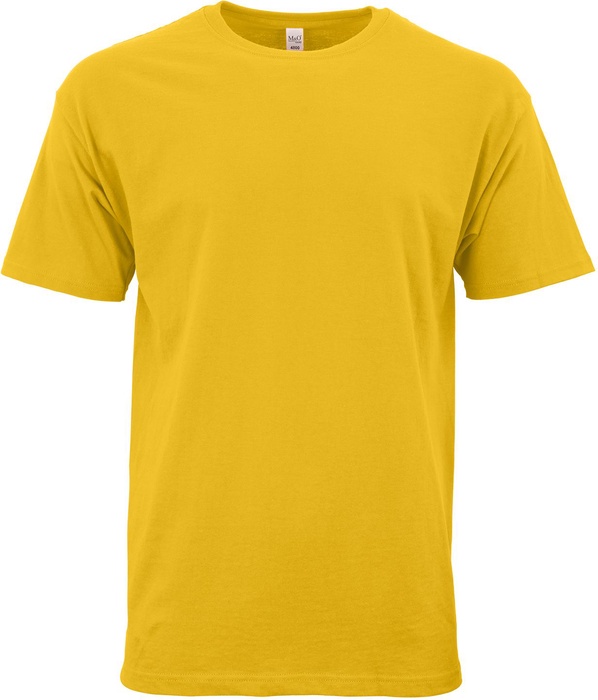 M&O Unisex Gold Soft T-Shirt 100% Cotton Screened