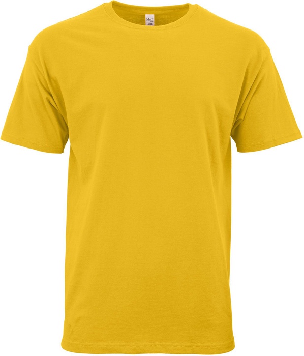 M&O Unisex Gold Soft T-Shirt 100% Cotton Screened
