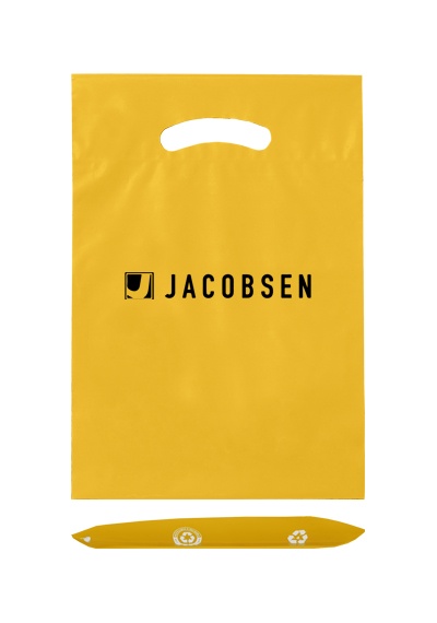 Imprinted Plastic Die Cut Bag - 9" x 13"
