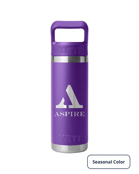 YETI® Rambler® 18 oz. Water Bottle with Color-Matched Straw Cap