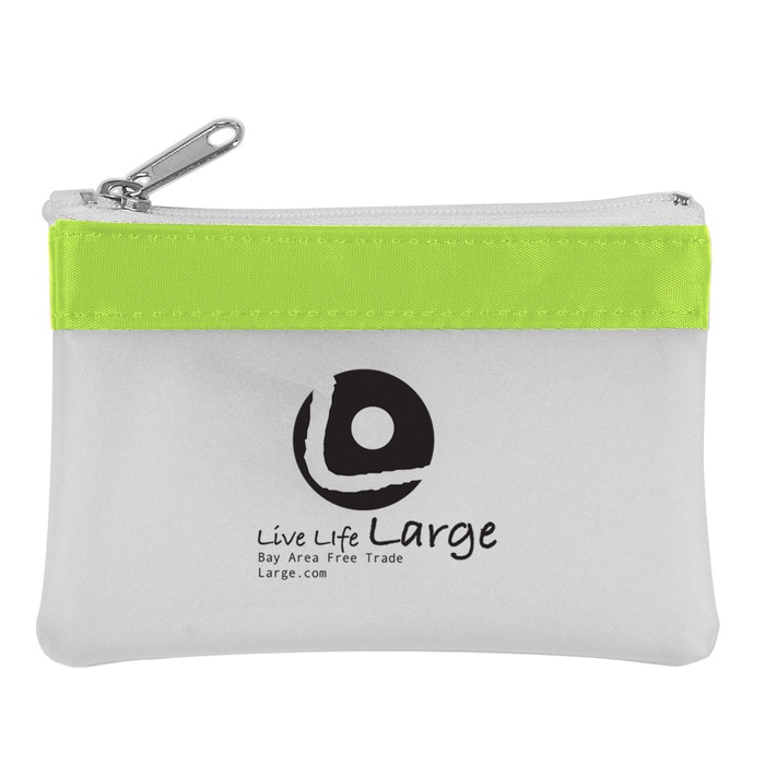 Zippered Promotional Coin Pouches