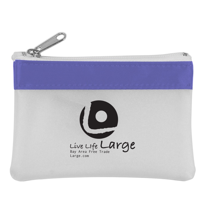 Zippered Promotional Coin Pouches
