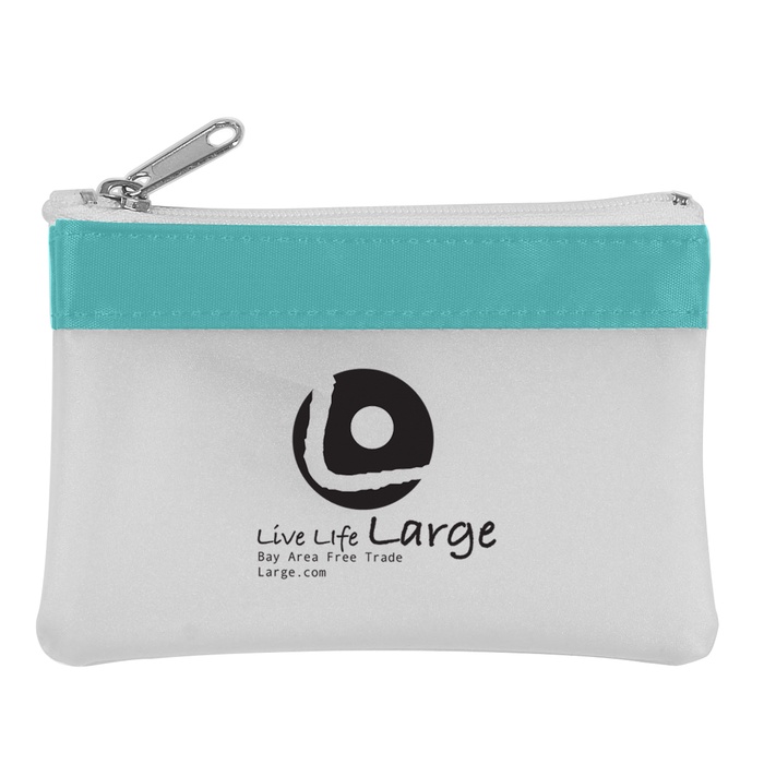Zippered Promotional Coin Pouches